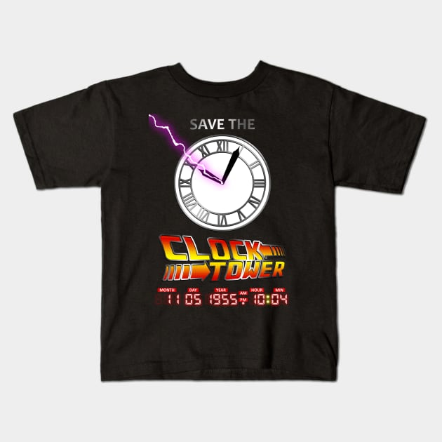 Save The Clock Tower Kids T-Shirt by Paulychilds